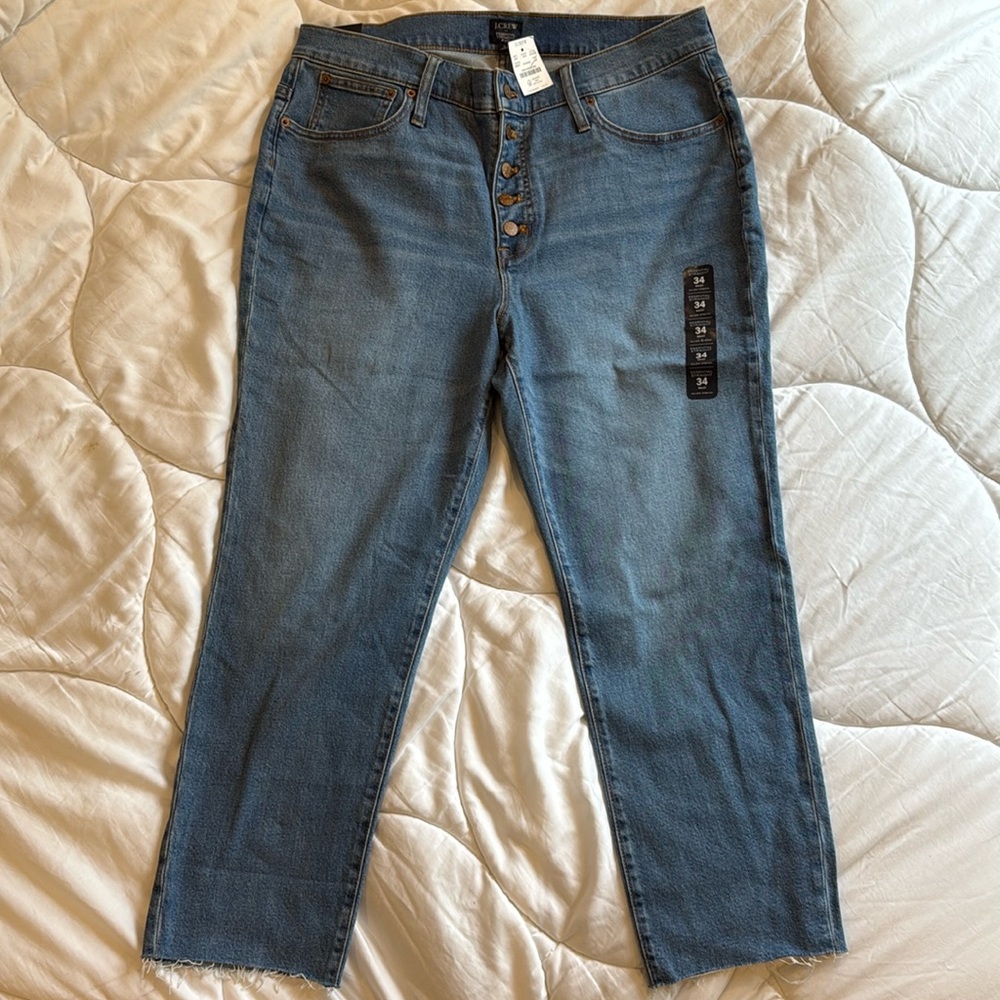 J.Crew Women’s Essential Straight Jeans, size 34